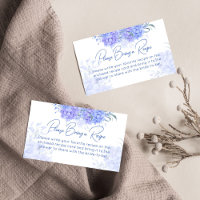 Something blue hydrangea bridal shower recipe