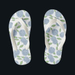 Something Blue Hydrangea Flower Girl Kid's Thongs<br><div class="desc">The sweetest sandal for your flower girl to wear while getting ready for her (and your!) big day! Makes a cute addition to your little one’s coastal Summer wardrobe.</div>