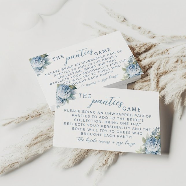 Something Blue Hydrangea Panties Game Insert Card (Creator Uploaded)