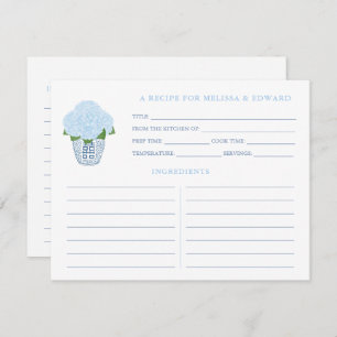 Something Blue Kitchen Bridal Shower Recipe Card