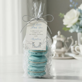 Something Blue Powder Blue Heels Bridal Shower Gift Tags