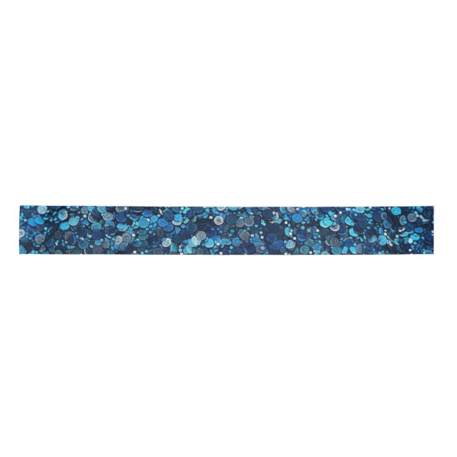 Something Blue Sequin Look Satin Ribbon (Front)