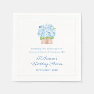 Something Blue Spring Summer Bridal Shower Napkin