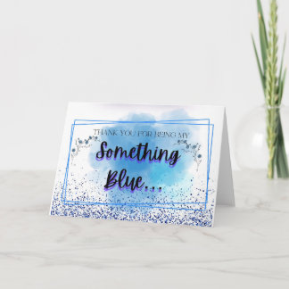Something Blue Thank You Card