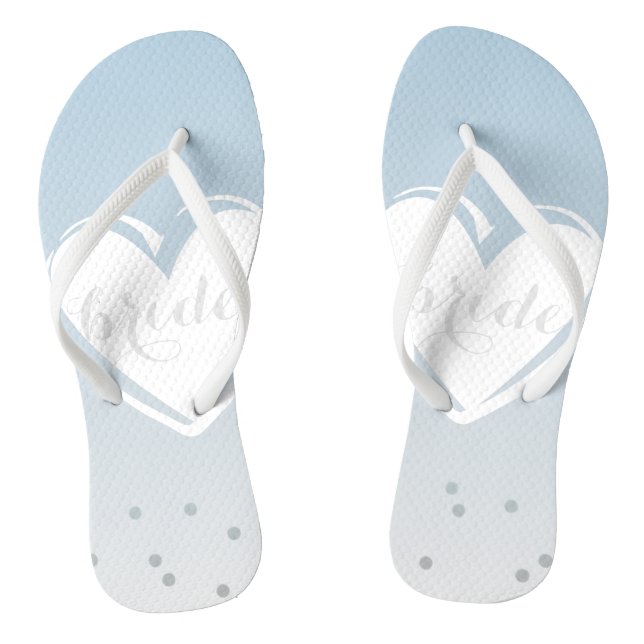 Something blue. thongs (Footbed)