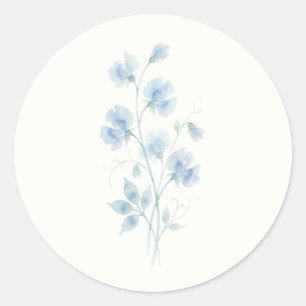 Something Blue Wedding Envelope Seal Sticker