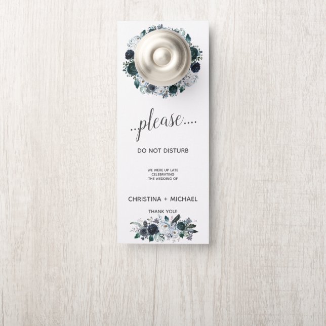 Something Blue |  Wedding Guest Do Not Disturb Door Hanger (On Knob)