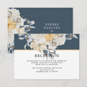 SOMETHING BLUE  Wedding Reception Card
