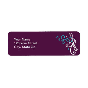 Something Blue Wedding Return Address Labels