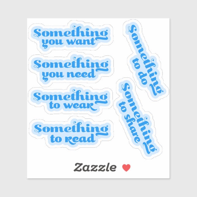 Something... Christmas Gift Tag Stickers (Sheet)