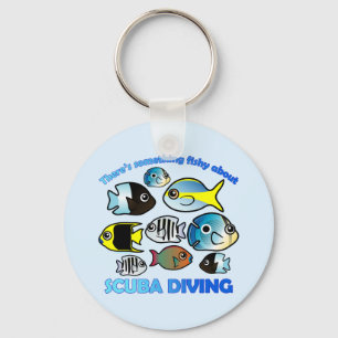 Something Fishy About Scuba Key Ring