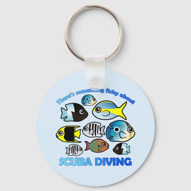 Something Fishy About Scuba Key Ring (Front)