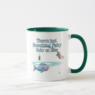 Something Fishy Going On Funny Fishing Gear Mug