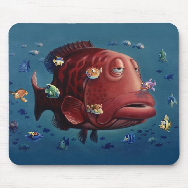 Something Fishy Mouse Pad (Front)