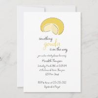 Something Gouda On Way Cheese Wheel Baby Shower