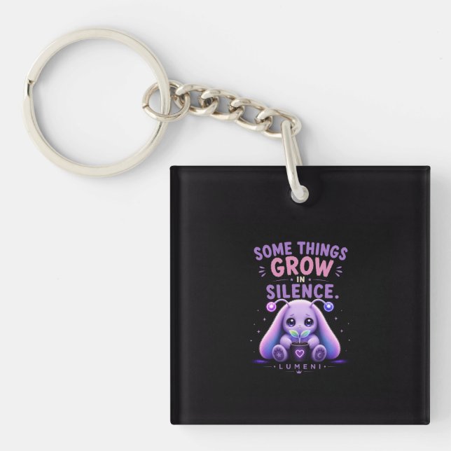 Something Grows in Silence  Key Ring (Front)