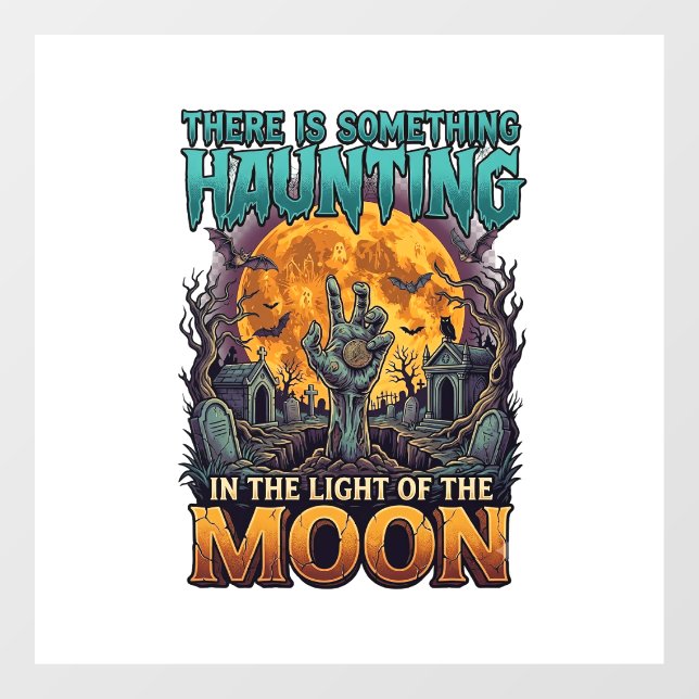 Something Haunting Moon Halloween Zombie Hand Grav (Sheet)