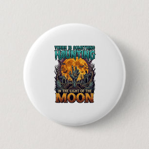 Something Haunting Moon Halloween Zombie Hand Grav 6 Cm Round Badge