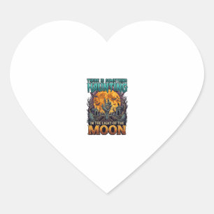 Something Haunting Moon Halloween Zombie Hand Grav Heart Sticker