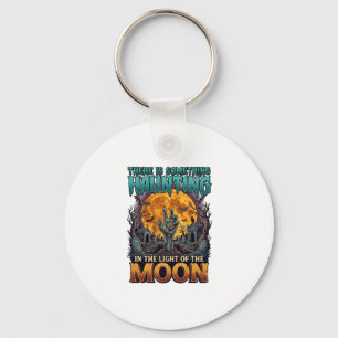 Something Haunting Moon Halloween Zombie Hand Grav Key Ring