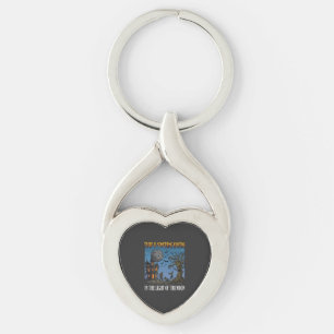 Something Hunting Light Moon Halloween Haunted Zom Key Ring