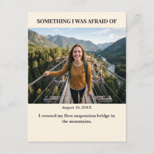 Something I was Afraid of Custom Photo Postcard