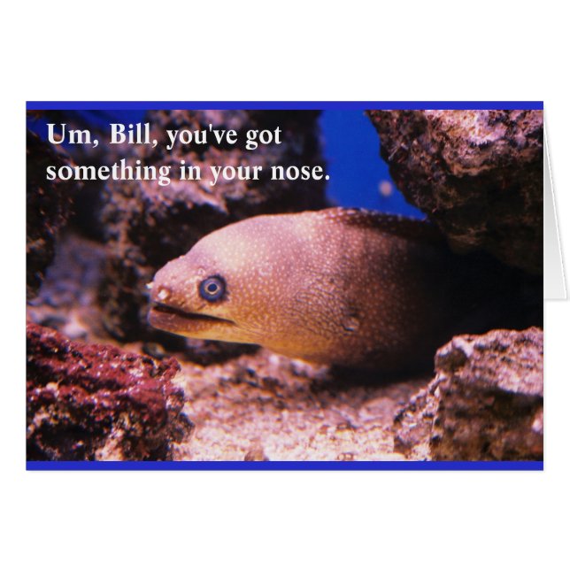 Something in your nose (Front Horizontal)