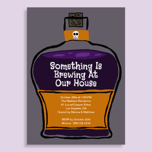 Something Is Brewing Halloween Party Invitation