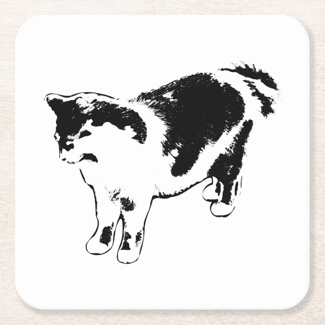 Something Just Out of Frame Square Paper Coaster (Front)