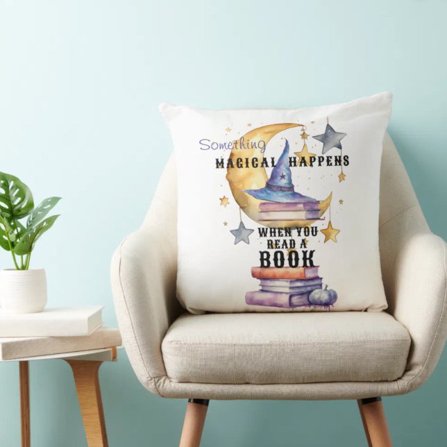 Something Magical Happens When You Read A Book  Cushion (Creator Uploaded)