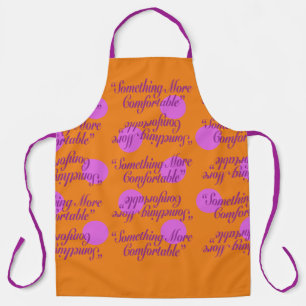 Something More Comfortable Orange BG Spots Apron