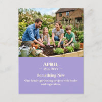 Something New April Memory Photo Postcard