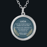 Something Old and Blue Bridesmaid ornament royal Silver Plated Necklace<br><div class="desc">Something Old and Blue Bridesmaid Gift . You are welcome to visit my store for more beautiful products.</div>