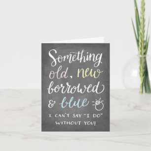 Something Old   Bridesmaid Invitation