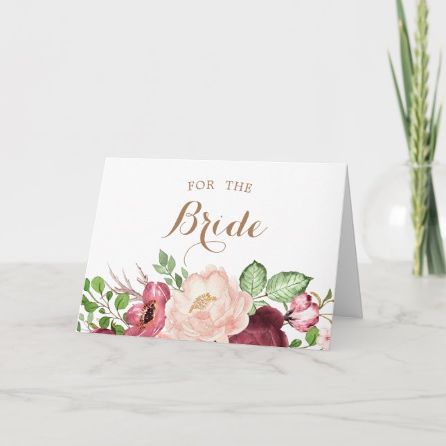 something old new borrowed and blue bride card (Front)