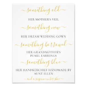 Something Old Something New Sign for Bridal Shower