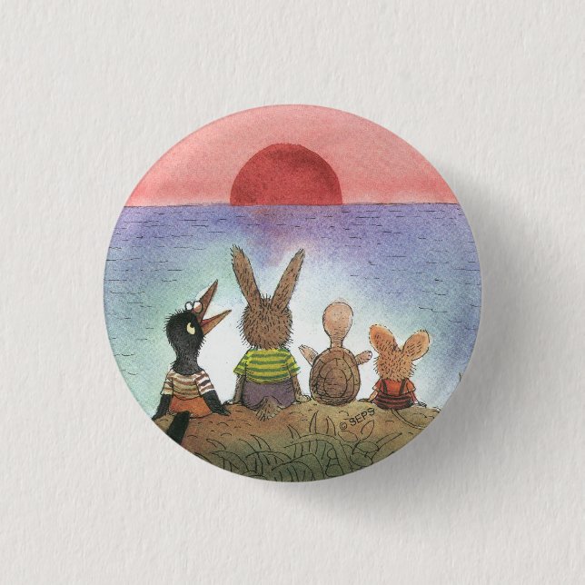 Something Red 3 Cm Round Badge (Front)