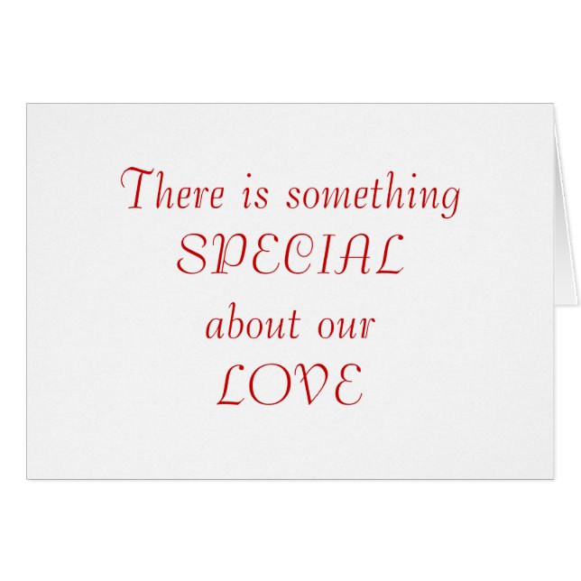 something SPECIAL about our LOVE (Front Horizontal)