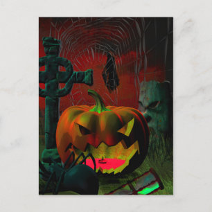 Something Spooky This Way Comes Postcard
