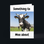 SOMETHING TO *MOO ABOUT* our **SON'S BIRTHDAY** Card<br><div class="desc">LOVE THIS COW AND HOPE YOU DO TOO AND ENOUGH TO GIVE THIS TO "YOUR SON" ON HIS BIRTHDAY"!! YOU CAN ADD WHAT BIRTHDAY IT IS IN SECONDS IF YOU WISH AND THANK YOU for stopping by 1 of my 8 stores!!!!</div>
