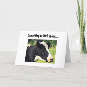 "SOMETHING TO MOO ABOUT" YOUR **21st** BIRTHDAY Card