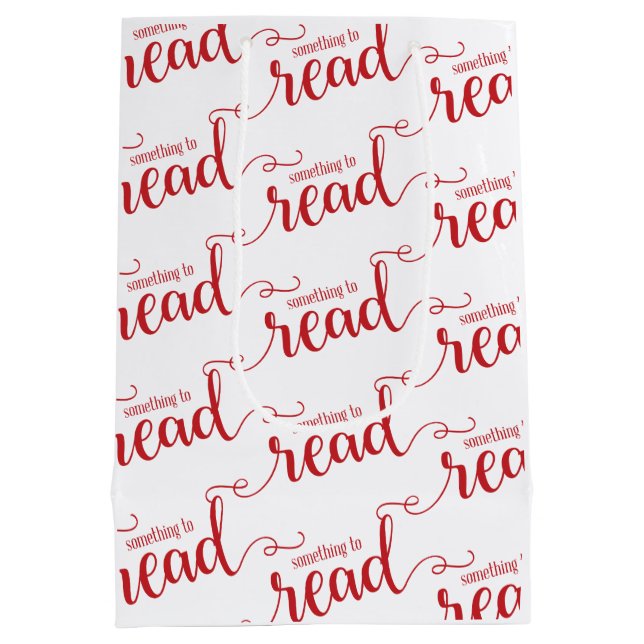 Something to Read 4 Present Theme Medium Gift Bag (Back)