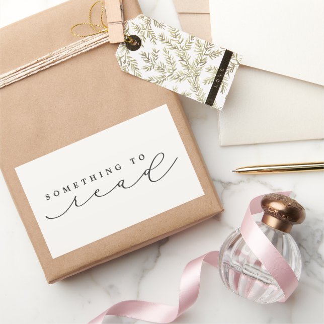 Something To Read Christmas Eve/Christmas Gift Rectangular Sticker (Gifting)