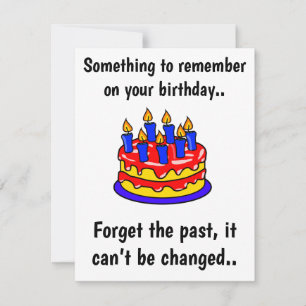 Something to remember, funny birthday card