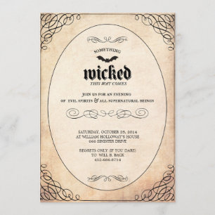 Something Wicked Halloween Party Invitation