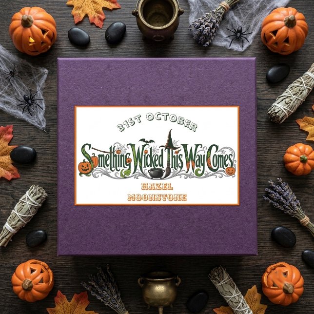 Something Wicked This Way Comes Funky Botanicals  Rectangular Sticker (Something Wicked This Way Comes Funky Botanicals Rectangular Sticker)