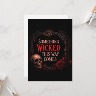 Something Wicked This Way Comes Invitation