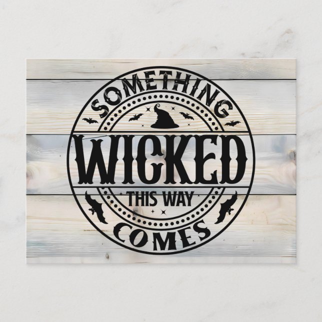 Something Wicked This Way Comes Postcard (Front)