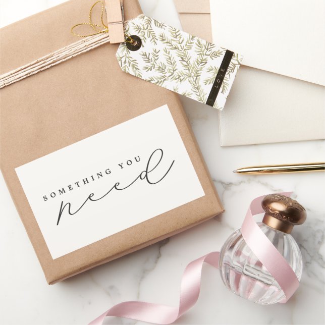 Something You Need Christmas Eve/Christmas Gift Rectangular Sticker (Gifting)