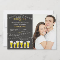 Something's Brewing Photo Wedding Shower Invitatio